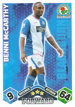 Benni McCarthy Blackburn Rovers 2009/10 Topps Match Attax #70